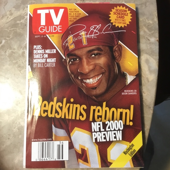 TV Guide Deion Sanders Redskins 2000 (Special & Washington Edition) - Picture 2 of 3